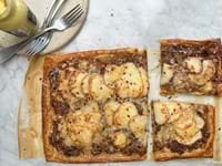 Comté, Pear and Onion Sheet Tart