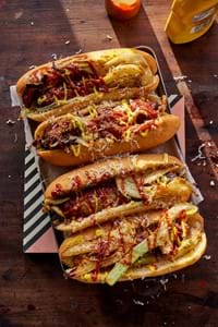 Currywurst with Comté & caramelised fennel